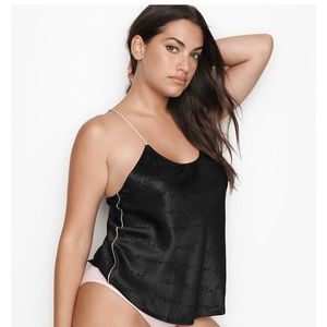 Victoria’s Secret Black Satin Racerback Cami